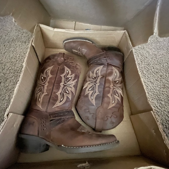 Brown Western Cowboy Boots - Picture 1 of 4